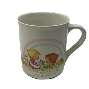 Vintage Betsey Clark Hallmark Coffee Mug 8 oz. 1983 Friends Make Your Day...